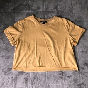 Mustard Yellow Crop Top